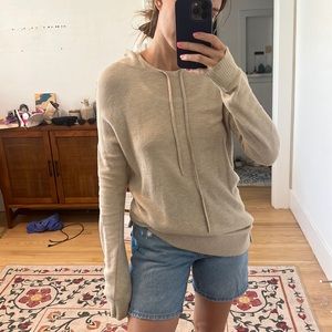 Banana republic beachy lightweight fine knit hoodie sweater